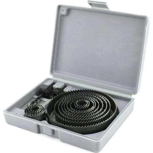 5/8/13pcs Woodworking Hole Saw Set 19-127mm Hole Cutter Hole Saw Wood Metal Drilling Power Tool Core Drill Mandrels Bits