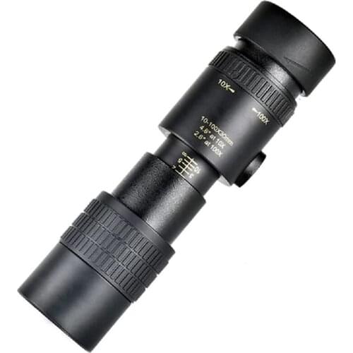 New-4K 10-300X40mm,Super Telephoto Zoom Monocular Telescope, Waterproof Zoom Telescope High Power Range Night Vision