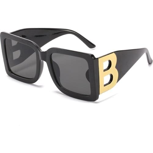 TEENYOUN Square B Letter Decoration Sunglasses Woman Luxury Brand Designer Sun Glasses Shades Eyewear UV400 Oculos gafas de sol