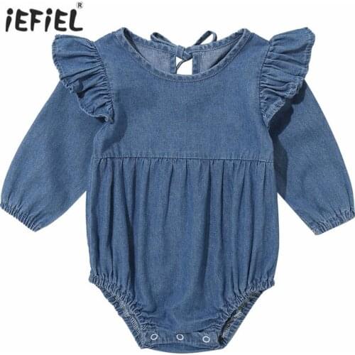 Baby Boys and Girls Romper Spring Autumn Fashion Cowboy Brother Sister Long Sleeve Toddler Jumpsuit Newborn Infant Baby Clothes