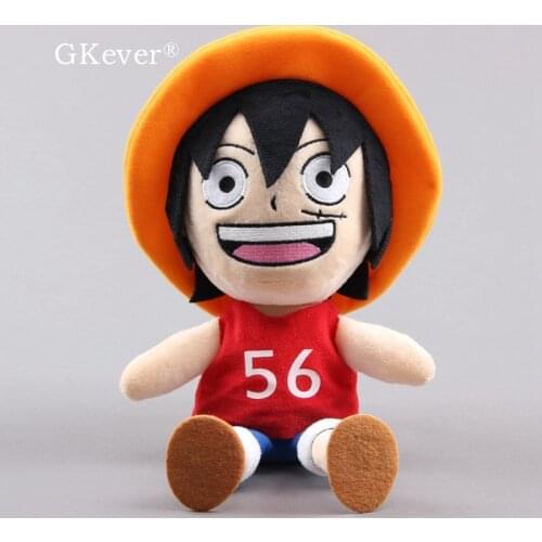 22 cm Anime One Piece Luffy Plush Toys Doll Peluche New Arrivals Baby Kids Christmas Birthday Gift Home Car Decor