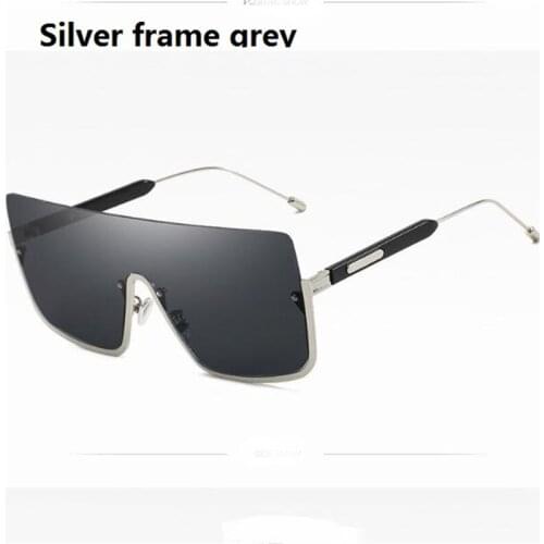 KAPELUS sunglasses Big frame sunglasses Gold glasses Ladies half frame sunglasses 7230 men arge Frame Metal Sunglasses