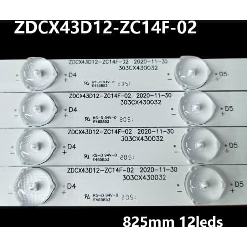 820mm LED Backlight strip 12 lamp for ZDCX43D12-ZC14F-02 303CX430032 CX430M02 CX430DLEDM LC430DUY-SHA1 43EX6543 LC430DUY