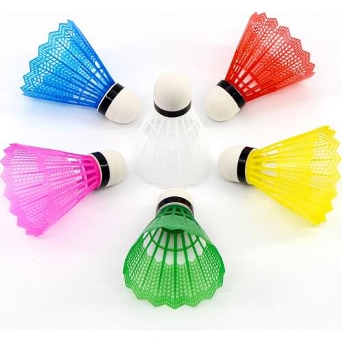Outdoor Supplies Colorful Badminton Balls Portable Badminton Travel Out Products Sport Training Shuttlecocks 12PCS