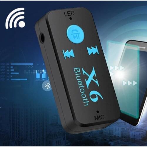 X6 Universal Bluetooth Receiver V4.1 Support TF Card Handfree Call Music Player Phone Car AUX In/Output MP3 Music Player