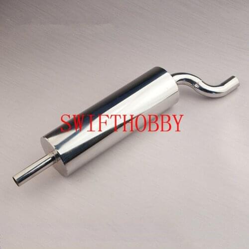 Stainless steel exhaust pipe Tuned Pipe for 26cc Zenoah RC Boat