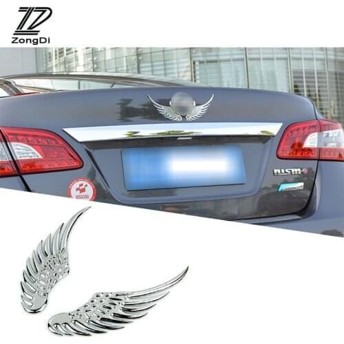 ZD 2X Car Stickers Metal 3D Wing Car-styling For Volvo s60 xc60 Hyundai i30 accent Skoda octavia Suzuki grand vitara Accessories
