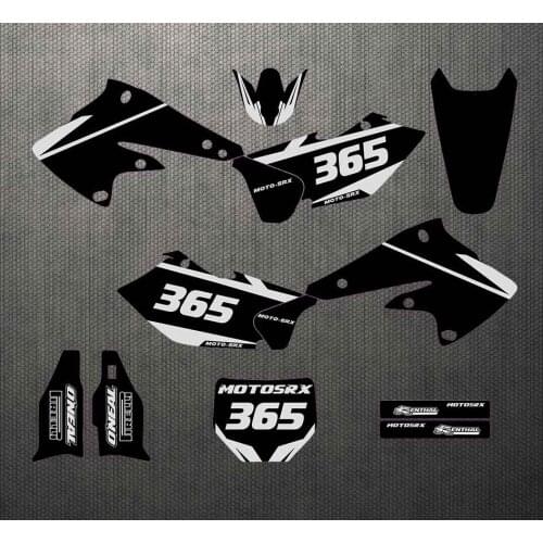 0824 3M Motorcycle Team Graphic & Backgrounds Decal Sticker Kits for Kawasaki KXF 250 2004 2005