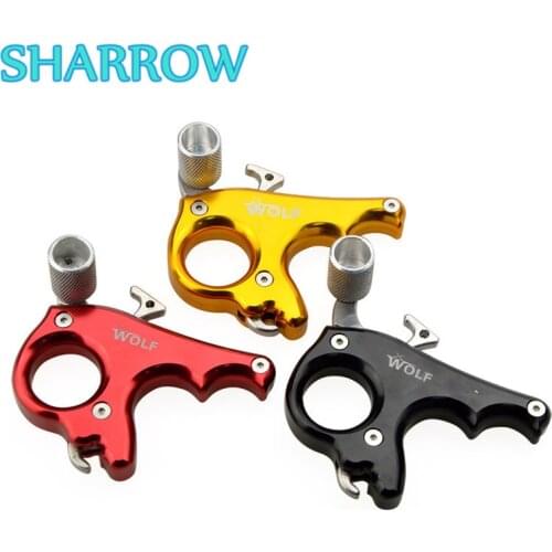 1pc Compound Bow Release 3 Finger Grip Thumb Caliper Right Hand Bow Release For Outdoor Training Shooting Archery Accessories