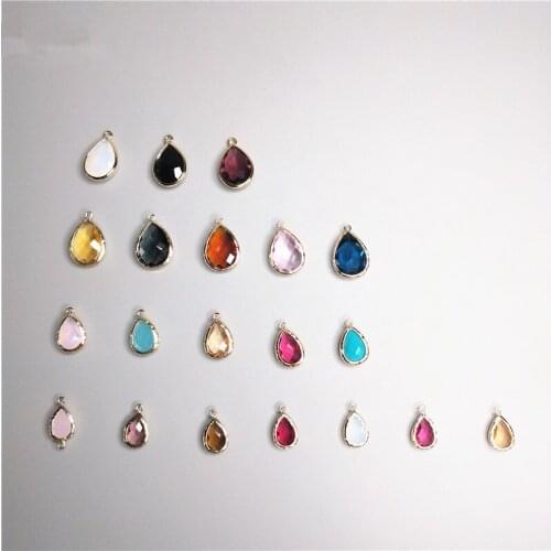 100Pcs/lot Fashion Class Water Drop Beads for Necklace and Bracelet DIY Handmade Jewelry