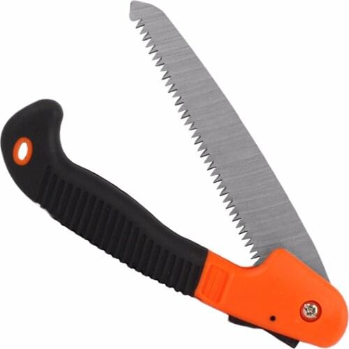 7 Inch Folding Utility Hand Saw Triple-Edge Sharp Razor Tooth Portable Saw with Gear Lock Free Shipping