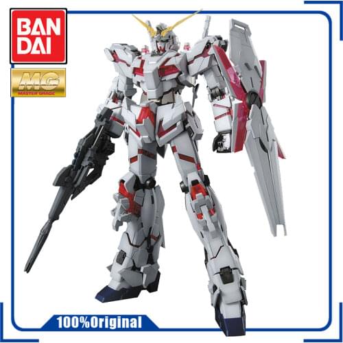 BANDAI MG 1/100 RX-0 UNICORN GUNDAM HD OVA Assembly Model Action Toy Figures Childrens Gifts