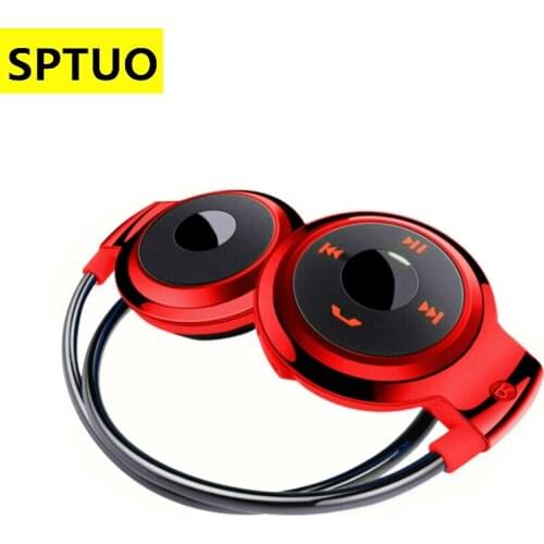 SPTUO Bluetooth Neckband headphone Wireless earphone MP3 Player TF FM Sport Headset HD Stereo Music Earphone Gaming headsets