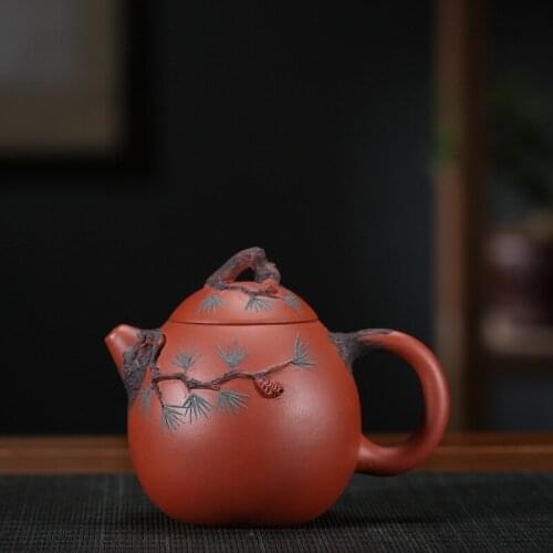 Manufacturers selling custom tea set all hand-made pine needle eggs on a commission basis kung fu tea pot of a dragon