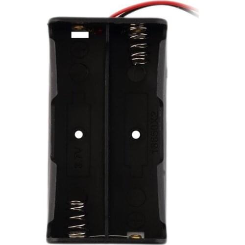 Black Plastic 1x 2x 3x 4x 18650 Battery Storage Box Case 1 2 3 4 Slot Way DIY Batteries Clip Holder Container With Wire Lead Pin