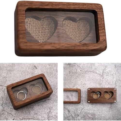 Wooden Wood Jewelry Box Storage Case for Rings Gift for Girls Or Women