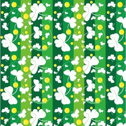 White Clover Backdrop Happy St. Patricks Day Green Background Festival Party Decor Photo Booth Studio Photography Props
