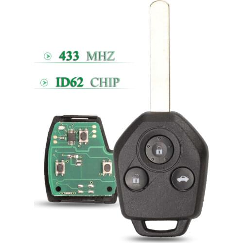 Bilchave 3 Buttons Upgraded 433MHZ ID62 Chip Folding Remote Car Key Fob For Subaru Forester OutBack XV Origianl Legacy 2008-2014