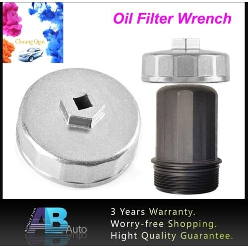 Chuang Qian 74mm 14 Flute Oil Filter Wrench Cap Housing Tool Socket Removal For Mercedes Benz C32/C36/C43/C55 AMG CL55 AMG CL500