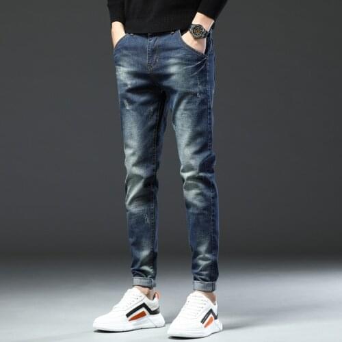 Vomint Mens Jeans Business Regular Straight Full Lenght Jean Casual Denim Trousers Elasticity Stretch Fabric Pant TP8029