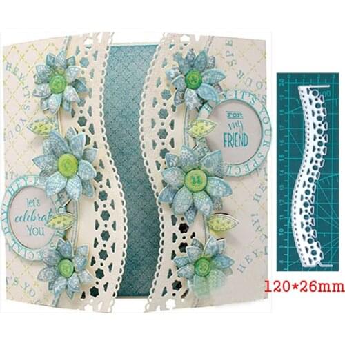 New Design Geometry S Shape Lace Metal Cutting Dies For Stamps Scrapbooking Stencils DIY Paper Album Cards Decor Embossing 2020