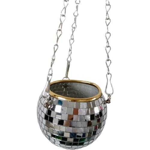 Spherical Hanging Basin Flower Pot Basket Ball Shape Outdoor For Wall Garden Home Yard Decoration Flowerpot