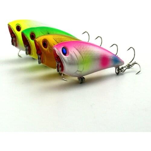 7cm7.7g 2020 Popper Lures For Fishing Lures Crankbait Floating Pike Bass Wobbler Jerkbait Bait Mini Catfish Popper Topwater Bait