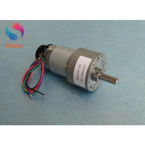 385 DC Geared Motor With Encoder 41 line Code Wheel 12V-24V 220/500RPM Encoder Speed Motor Bracket For Smart Car Robot DIY Model