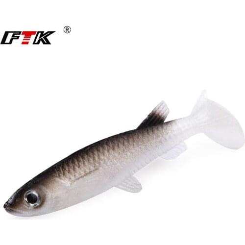 Fishing Lure 8pcs/Pack Soft Body Bait 3D Bass Lure Wobbler Fake lifelikelure Fish Fishing Tackle Swim Bait