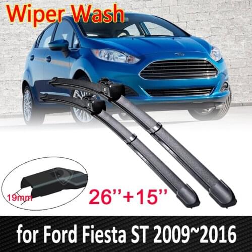 For Ford Fiesta ST 2009~2016 MK7 Front Window Windshield Windscreen Car Wiper Blades Car Accessories 2010 2011 2012 2013 2014