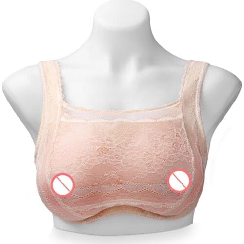 Silicone Breast Forms Crossdresser Transvestite Breast Bra Two-in-one Pseudo-female Fake Breast including the Bra