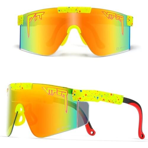 Pit Viper Sunglasses Men UV400 Z87 Lens One Piecec Shades Women Fashion Oversized Sports Goggles With Free Box