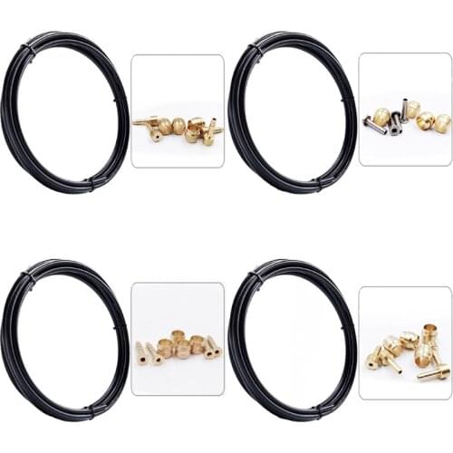 Bicycle Brake Hose+Brass Connection Insert Kit for mt200 m315 m395 m6000 2.5m Bike Hydraulic Disc Brake Tube Set U7EF