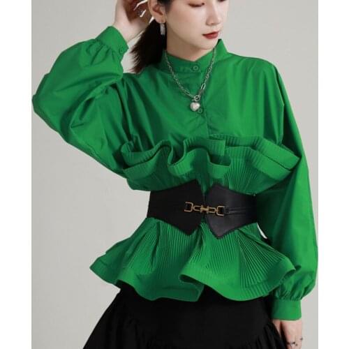XUXI Stand-up Collar Blouses