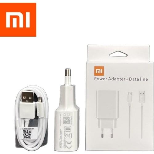 XIAOMI USB Charger EU Plug 5V 2A Micro USB Type C Cable For Xiaomi Mi 9 8 9T CC9 A1 6 6X 5 Redmi Note 8 7 K20 Pro 4X 5 Plus 4 5A