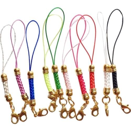 20 Pieces Phone Lanyard Lariat Strap Cords Lobster Clasp Ring Rope Keychains DIY