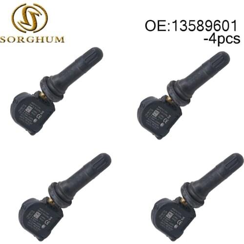 4pcs 13589601 Tire Pressure Monitoring System Sensor (TPMS) 433 MHz Fits For Cadillac CT6 XT5 SRX For Chevrolet Malibu Opel
