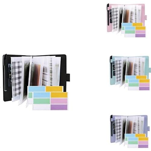 A6 Binder and 12 Transparent Envelopes System Budget Planning Notepad Binder Budget Money Envelope Cash Envelope
