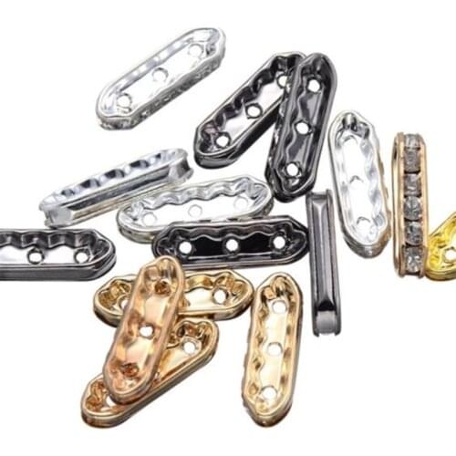 50pcs/lot Loose Rhinestone Crystal Beads Loose Spacer Beads for DIY Jewelry Making Accessories Supplie