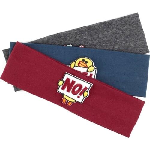 Childrens Headband YES Character Printing Soft Headwear New Fashion Stretch Hairband Casual Baby Headwarp Hair Accessories