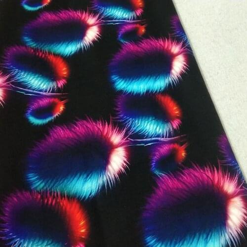 100% Cotton ViaPhil Iridescent Rainbow Color Dog Tail Grass Pennisetum Cloth Children Dress Home Decor