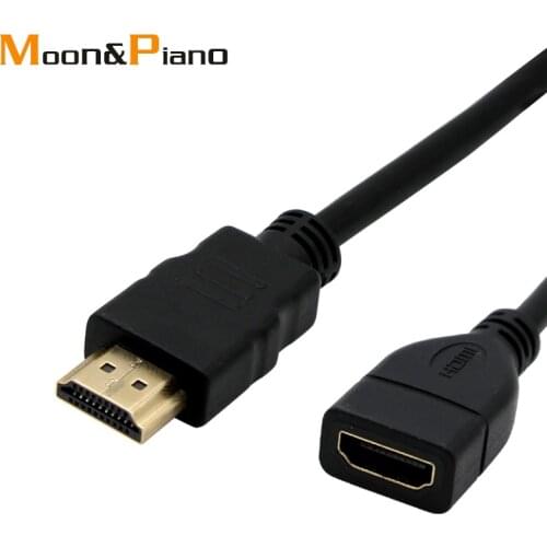 0.3m 0.5m 1m 1.5m 2m 3m HDMI Male to Female Cable Connector Adapter Port 1080P For Projector Displays Monitor HDTV Extension