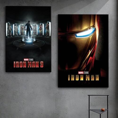 Marvel Avengers Movie Classic Poster Iron Man Canvas Painting Wall Art Decor Picture Home Decoration Accessories For LiviPicture