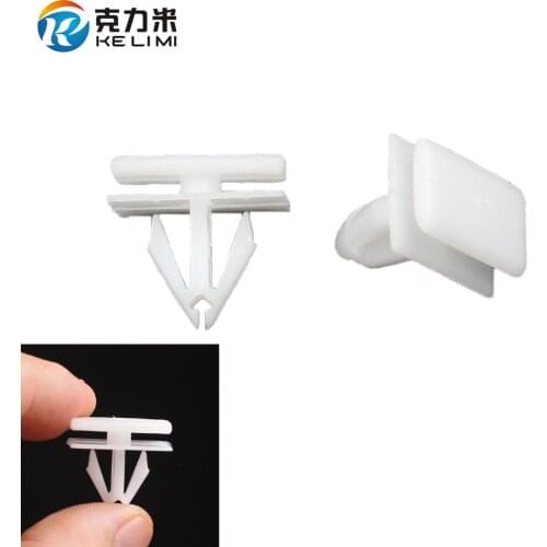KE LI MI Door Panel Side anti-rub Retainers Rivets White For Buick Door Card Moulding Automotive Trim Clips