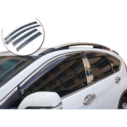For Honda CRV CR-V 2012- 2015 Window Visors Awnings Wind Rain Deflector Visor Guard Vent 4pcs