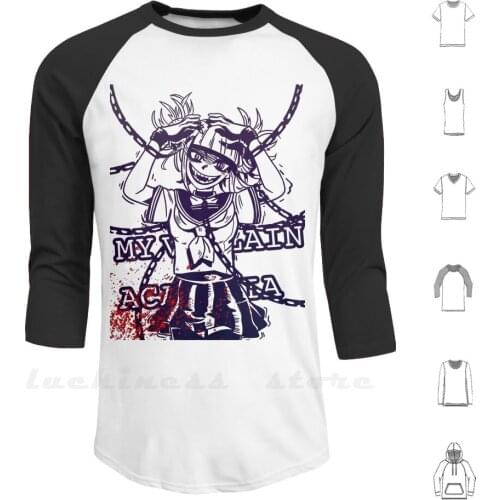 Toga Himiko Bloody Hoodie Long Sleeve Toga Himiko Toga Touga Himiko My Villain Academia Cain Chains Leagueofvillains