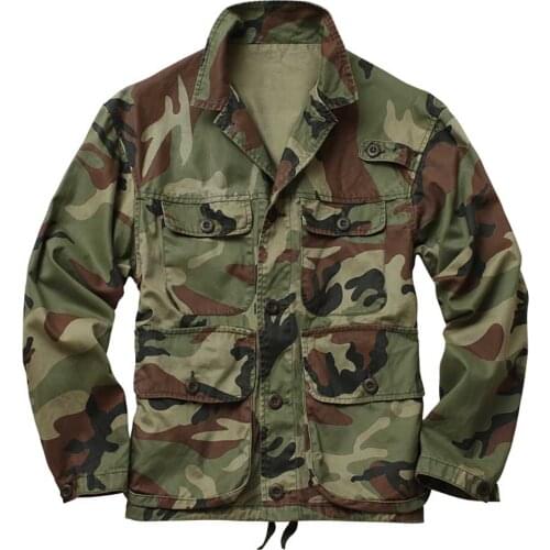 Camouflage Jacket Man Military Army Style Jacket Cotton Tops Coat Loose Baggy Casual Jacket Men Outwear Clothing
