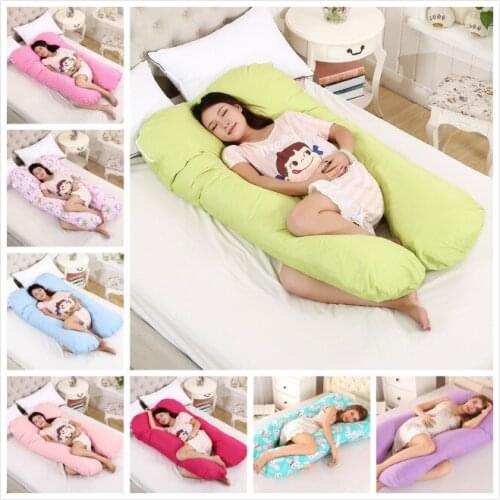 Multifunctional Maternity Comfortable Pregnant Pillowcase U Shaped Total Body Pillow Cover Case