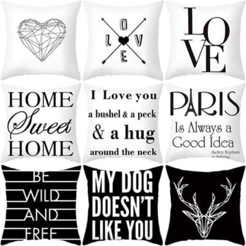 Fashion Polyester Sofa Throw Pillow Cover Nordic Geometric Pattern Cushion Cover For Living Room Decoration Pillow Cases 45*45