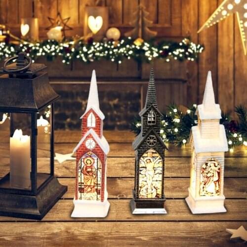Christmas Religious Menorah Cross Jesus Virgin Desktop Candle Holders Tea Light Decorations Classic Candles Display